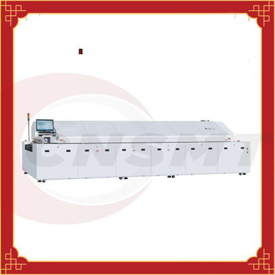 64KW SMT Reflow Oven Zones 8 PCB size 508mm nitrogen reflow soldering