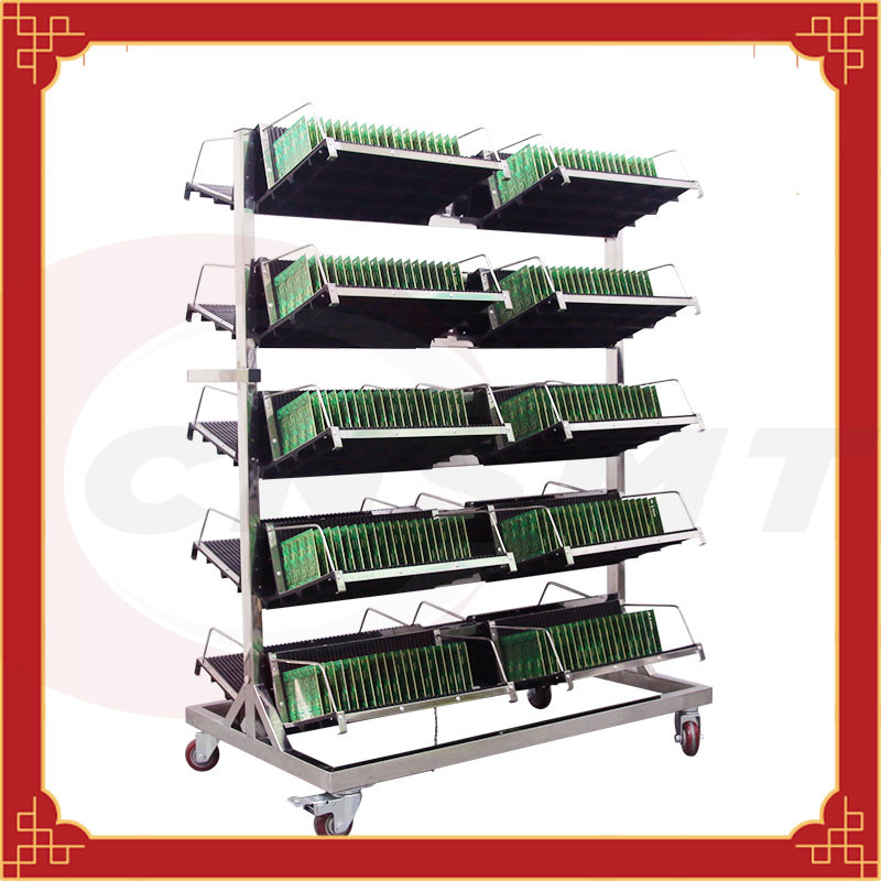 PCB Board Hanging Stainless Steel ESD PCB Storage Rack 12 Hanging ODM OEM